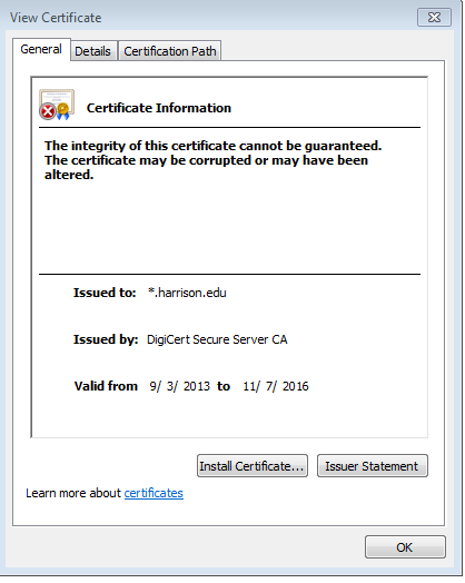 mailspring certificate error windows